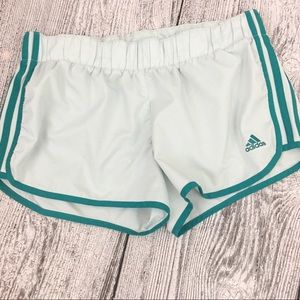 Adidas Climalite running shorts athletic green M
